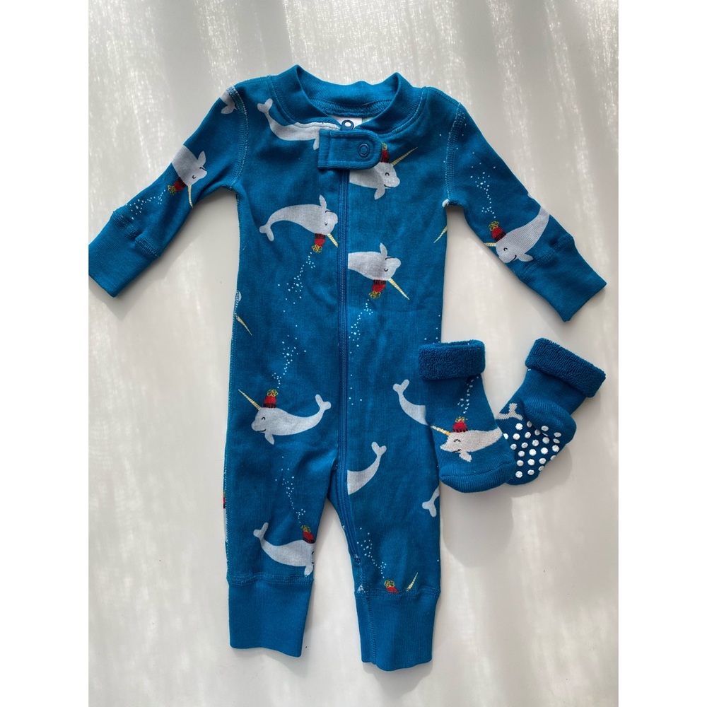 Hanna Andersson Baby Narwhal Sleeper Pajamas